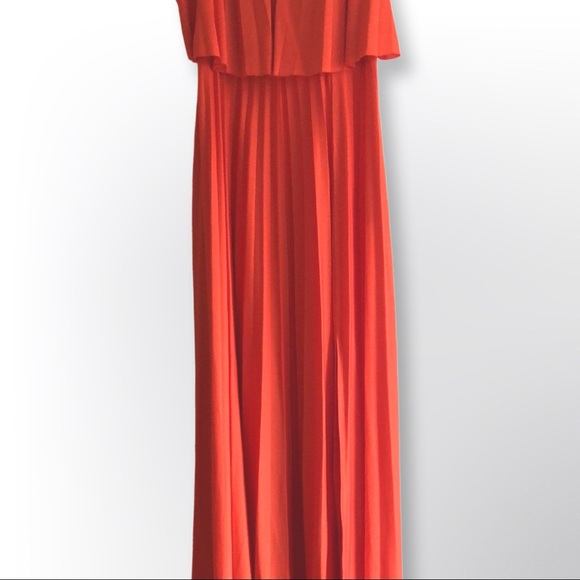 ASOS Maternity Nursing tie shoulder pleated crop top maxi dress - 12 - Picture 7 of 7